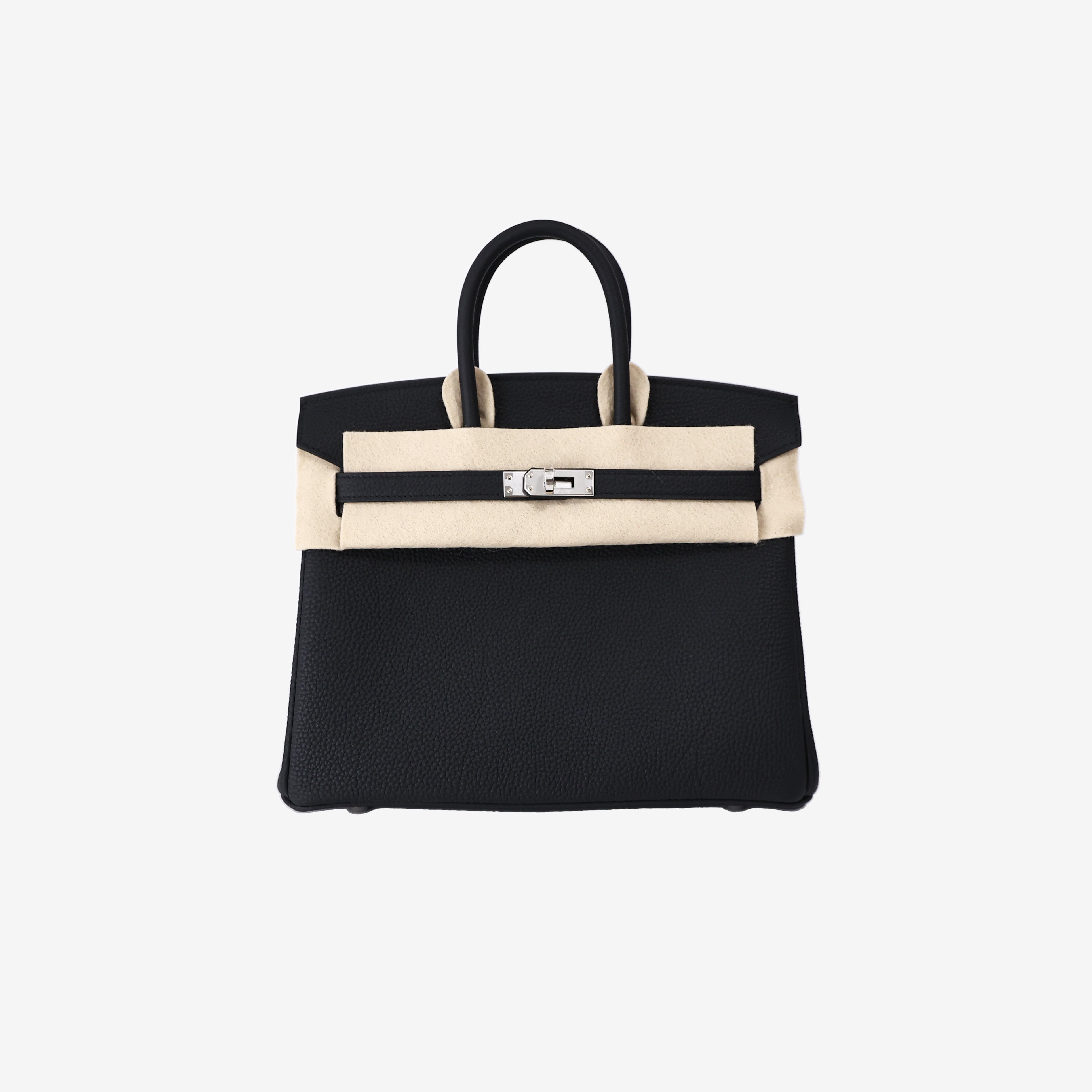 Hermès Birkin 25 in Noir Togo Leather with Palladium Hardware