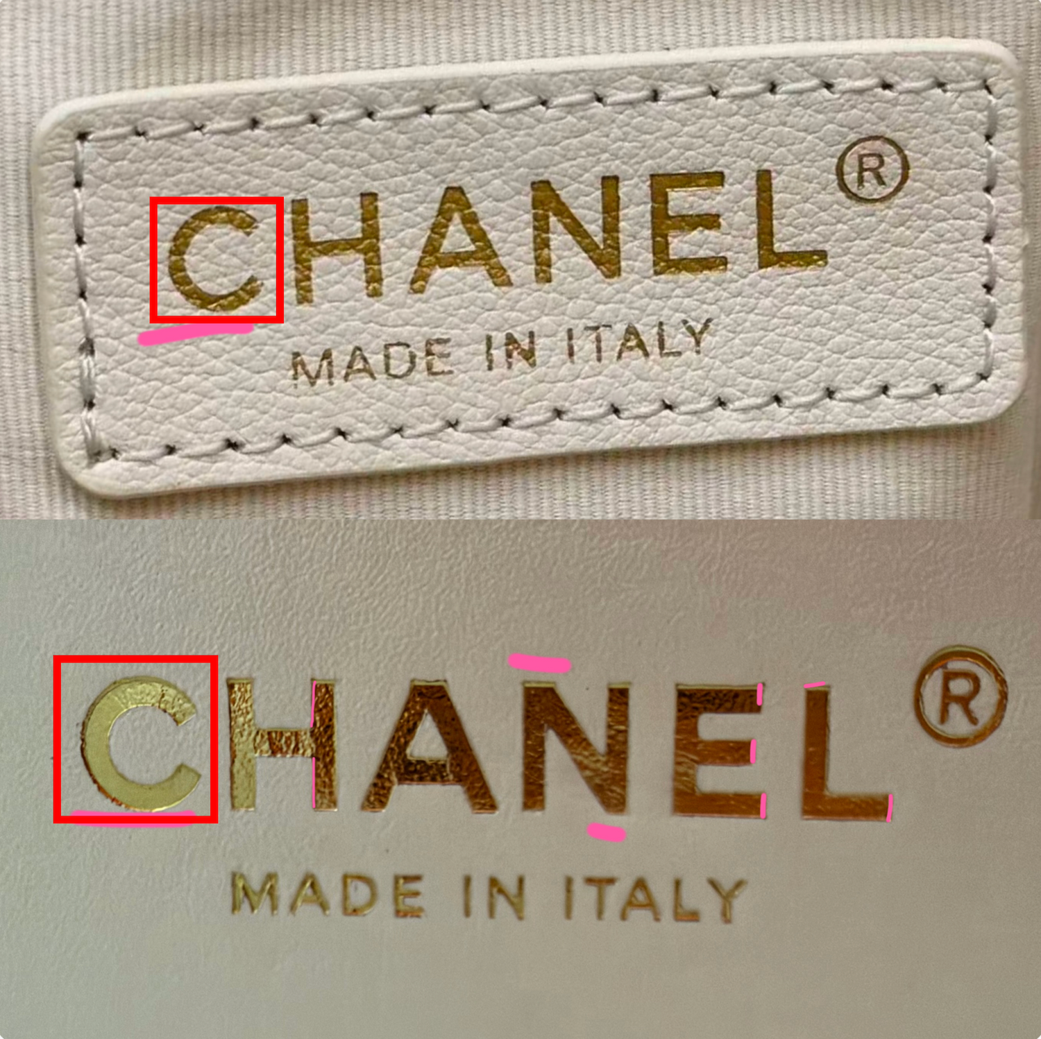 How to Spot Chanel Authentication Details: Gold Stamping, Fonts & Hardware