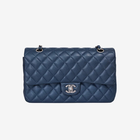 Chanel Classic Medium Double Flap Bag Blue (Contact to Enquire)