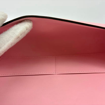 Hermès Égée Clutch Bag in Pink with Palladium-Plated Hardware