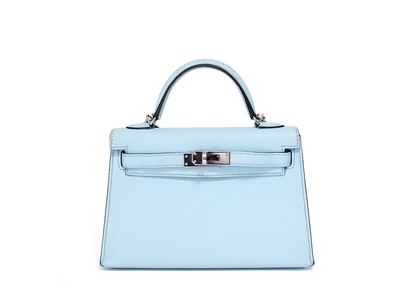 Hermès Mini Kelly 20 in Bleu Zephyr Epsom Leather with Palladium Hardware (Contact to Enquire)