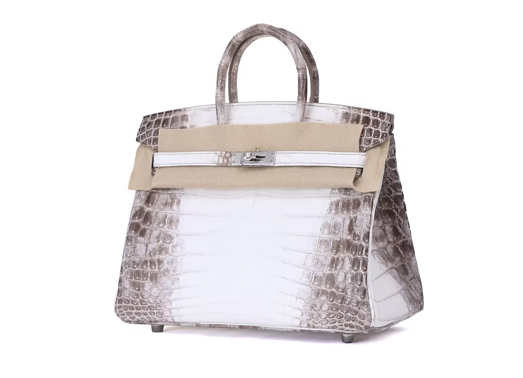 Hermès Birkin 25 in Himalaya Porosus Crocodile Leather with Palladium Hardware (Contact to Enquire)