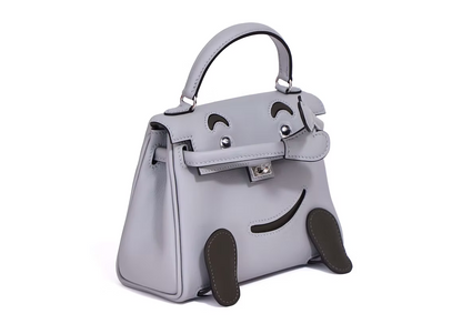 Hermès Kelly Doll in Blue Glacier Swift Leather with Palladium Hardware (Contact to Enquire)