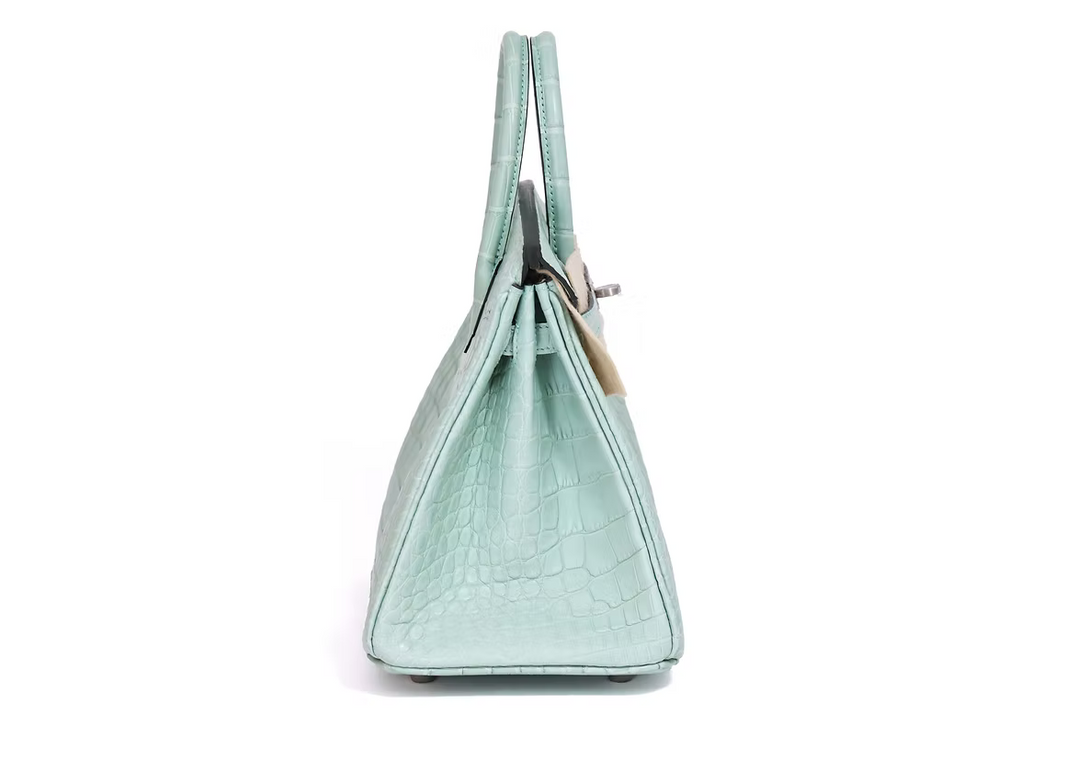Hermès Birkin 25 in Vert Peppermint Alligator Leather with Palladium Hardware (Contact to Enquire)