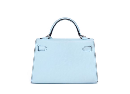 Hermès Mini Kelly 20 in Bleu Zephyr Epsom Leather with Palladium Hardware (Contact to Enquire)