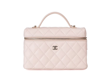 Chanel Vanity with Chain Calfskin light pink