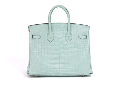 Hermès Birkin 25 in Vert Peppermint Alligator Leather with Palladium Hardware (Contact to Enquire)