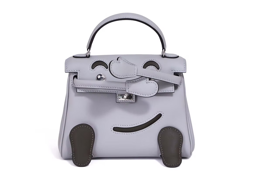 Hermès Kelly Doll in Blue Glacier Swift Leather with Palladium Hardware (Contact to Enquire)