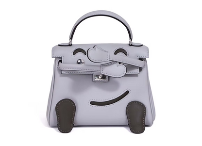 Hermès Kelly Doll in Blue Glacier Swift Leather with Palladium Hardware (Contact to Enquire)