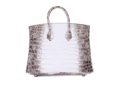 Hermès Birkin 25 in Himalaya Porosus Crocodile Leather with Palladium Hardware (Contact to Enquire)