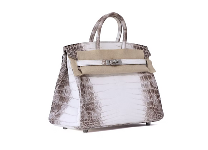 Hermès Birkin 25 in Himalaya Porosus Crocodile Leather with Palladium Hardware (Contact to Enquire)