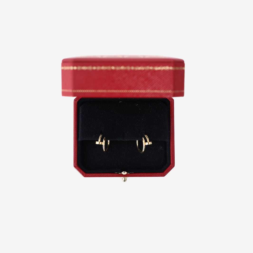 Cartier Juste un Clou Hoop Earrings in 18ct Yellow Gold