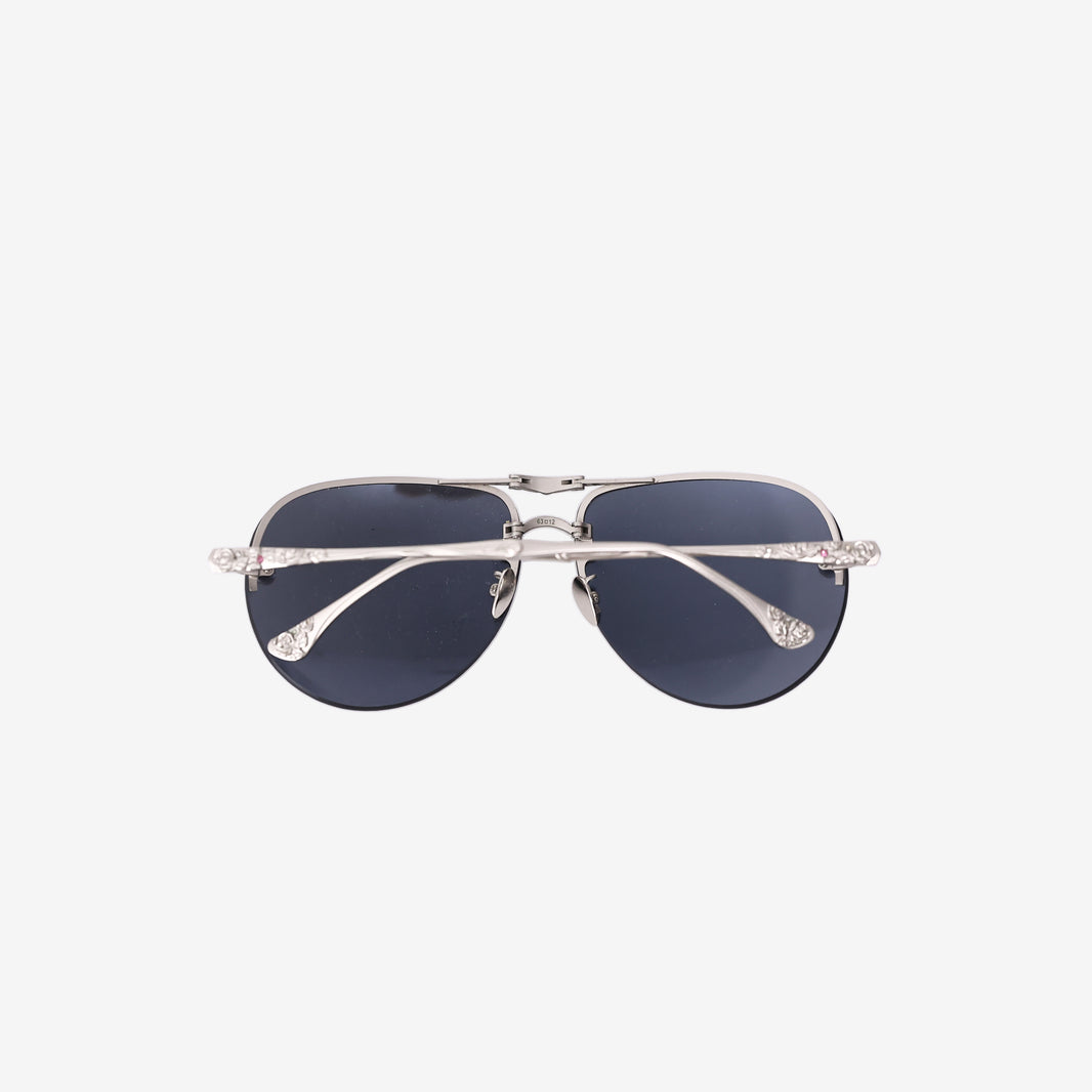 Lotos Sunglasses in Silver-Tone Metal