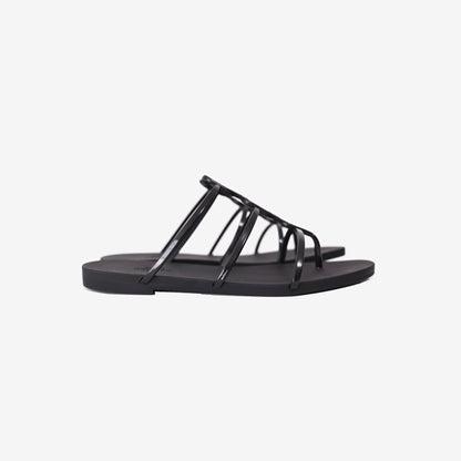 Hermès Mykonos Sandals in Black Rubber (Size 36)