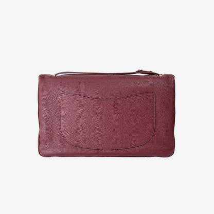Chanel 2026 Matthieu Blazy Maxi Oversized Flap Bag 38.5 (Airport Bag) in Burgundy Grained Calfskin with Gold Hardware (Contact to Enquire)