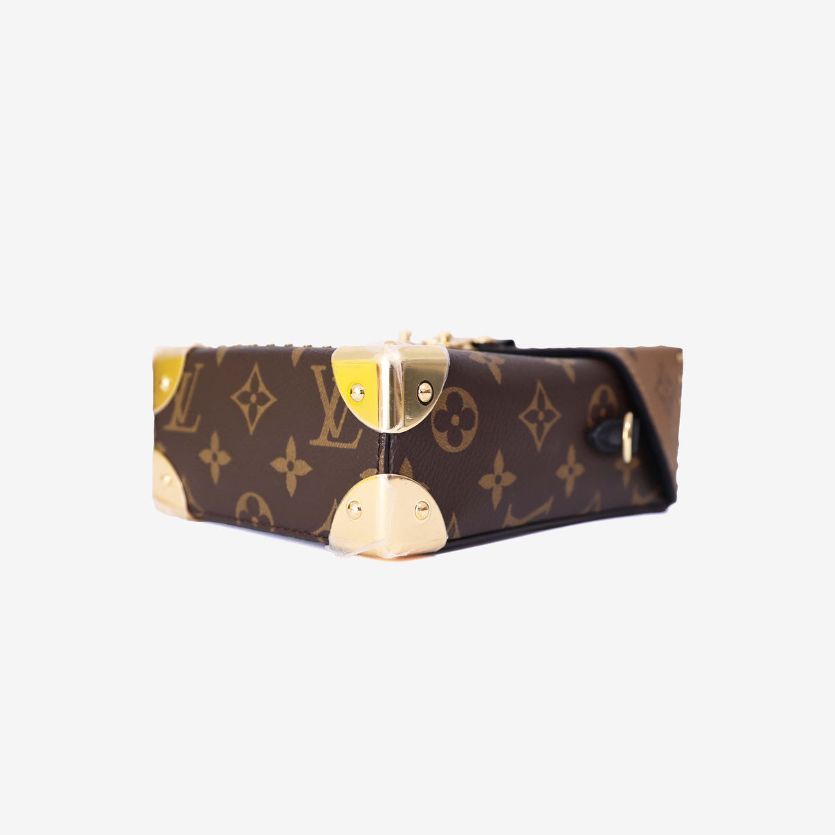 Louis Vuitton Camera Box Bag in Brown Monogram Canvas with Gold Hardware bottom side view