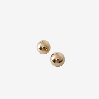 Dior Classic Ball Stud Earrings in Gold-Tone and Silver-Tone Metal