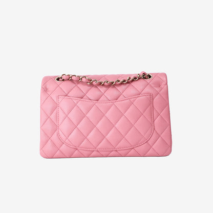Chanel Classic Small Flap Bag in Pink Caviar Leather with Gold Hardware