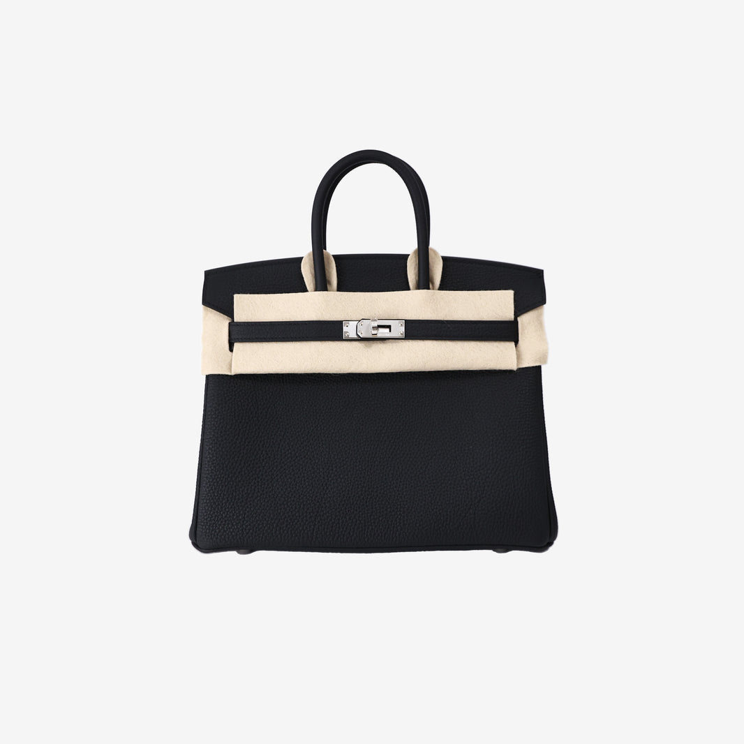 Hermès Birkin 25 in Noir Togo Leather with Palladium Hardware (Contact to Enquire)
