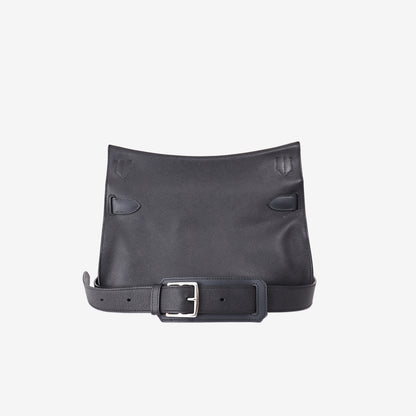 Hermès Jypsière 31 in Noir Epsom Leather with Palladium Hardware