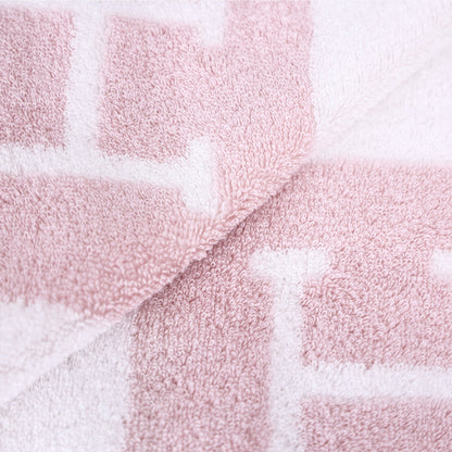 Hermès Avalon Wash Cloth in Rose Lilas Cotton detail view