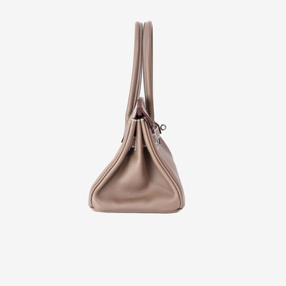 Hermès Shoulder Birkin 29 in Etoupe Evercolor Leather with Palladium Hardware