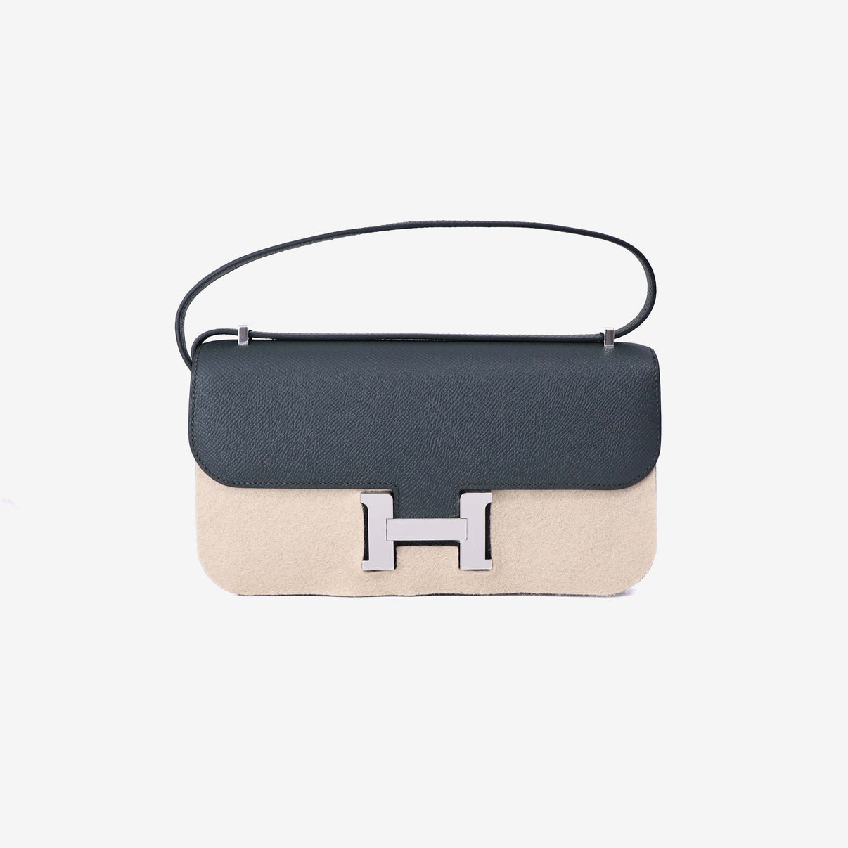 Hermès Constance Elan in Vert Mangrove Epsom Leather with Palladium Hardware front view