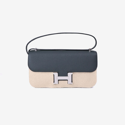 Hermès Constance Elan in Vert Mangrove Epsom Leather with Palladium Hardware front view