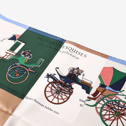Hermès Voitures Exquises Silk Scarf in Multicolour Silk