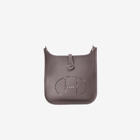 Hermès Evelyne 23 in Ebene Clemence Leather with Palladium Hardware