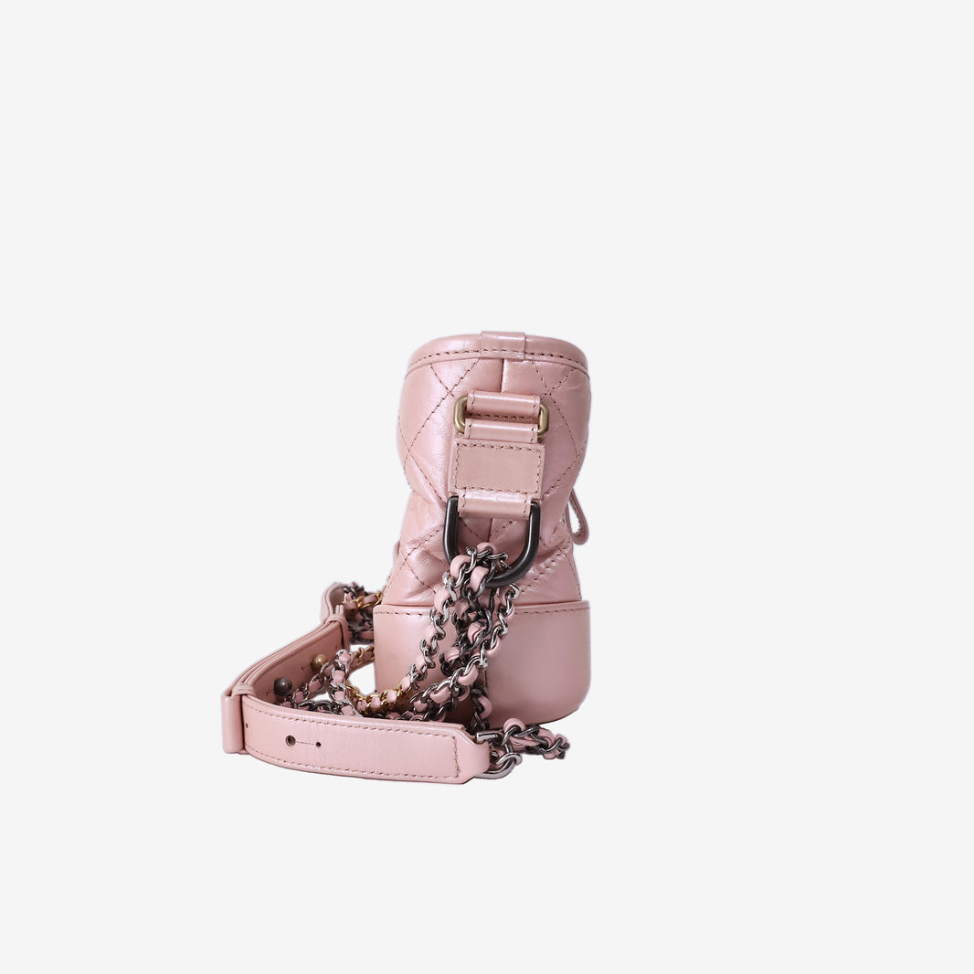 Chanel Gabrielle Small Hobo Bag in Pink Calfskin Leather with Gold Hardware (Contact to Enquire)