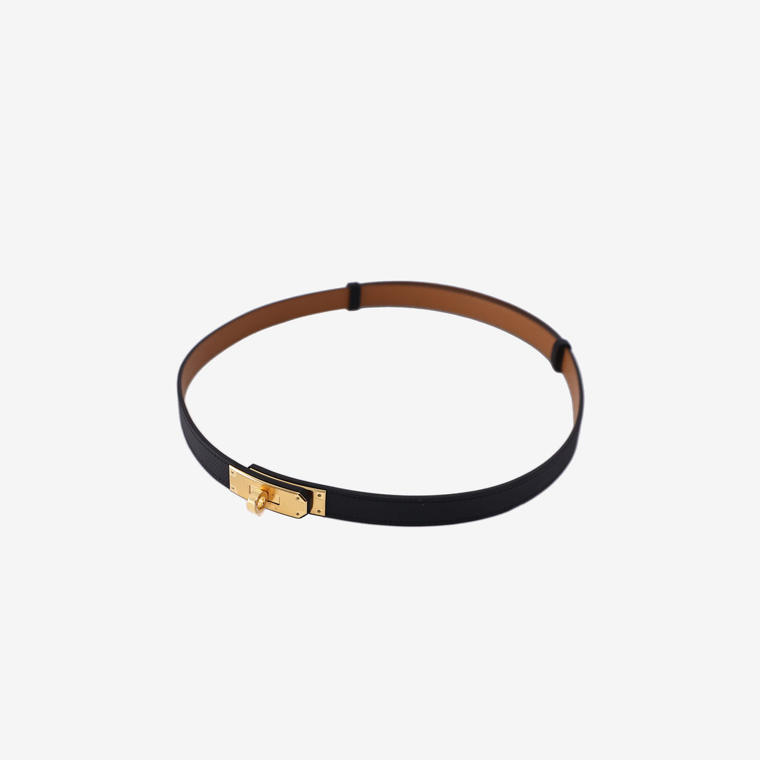 Hermès Kelly Jean 18 Belt in Noir Epsom Leather with Gold Hardware (Contact to Enquire)