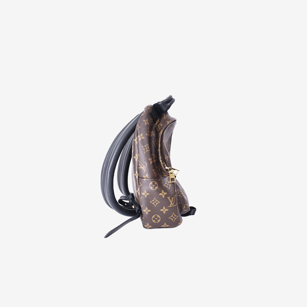 Louis Vuitton Palm Springs Backpack in Brown Monogram Coated Canvas with Gold Hardware