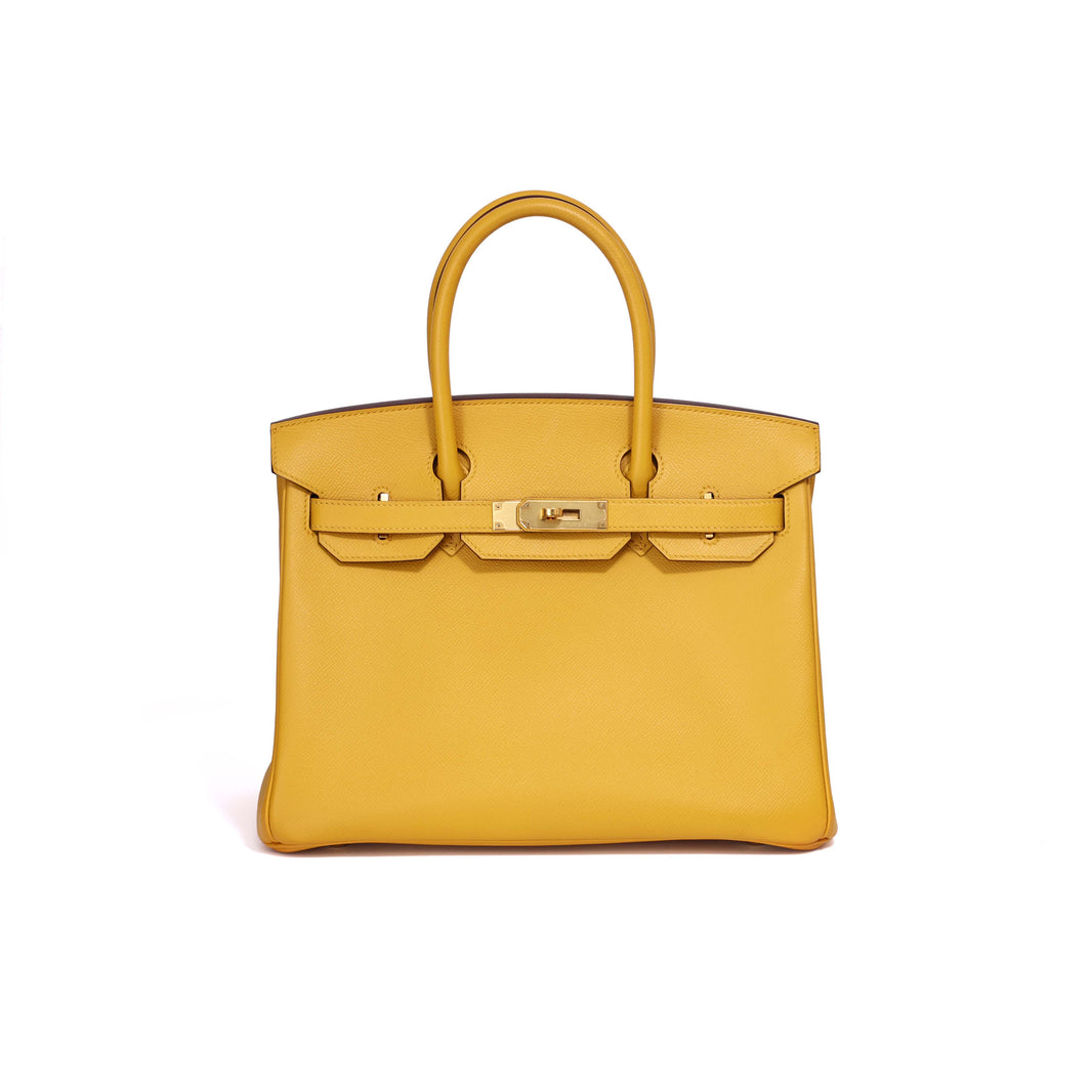 Hermès Birkin 30 in Jaune Ambre Epsom Leather with Gold Hardware (Contact to Enquire)