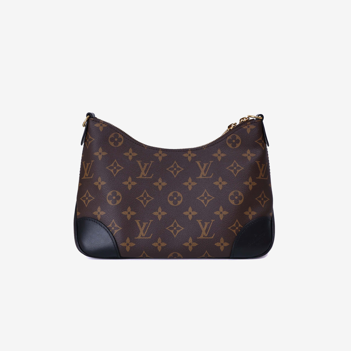 Louis Vuitton Boulogne PM Bag in Brown Monogram Canvas front view
