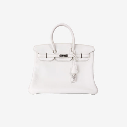 Hermès Birkin 35 in Blanc Togo Leather with Palladium Hardware