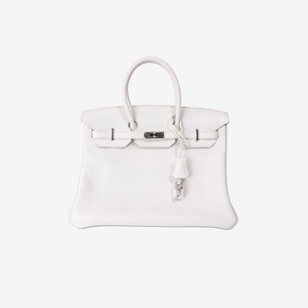 Hermès Birkin 35 in Blanc Togo Leather with Palladium Hardware