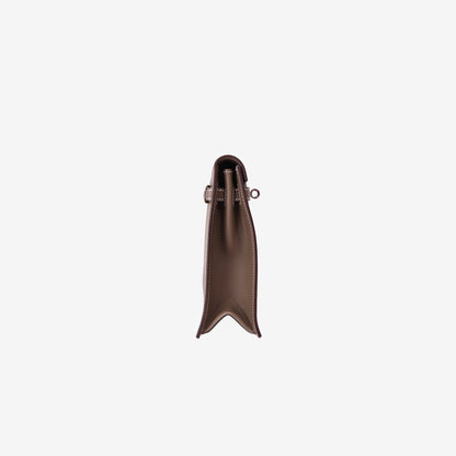 Hermès Kelly Danse in Étoupe Evercolor Leather with Palladium Hardware