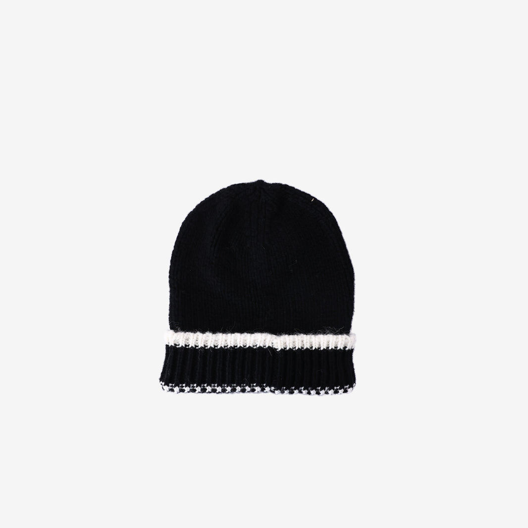 Chanel Cloche Beanie in Black Cashmere