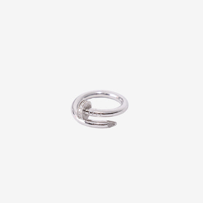 Cartier Juste un Clou Ring in 18ct White Gold with Diamonds (Size 47)
