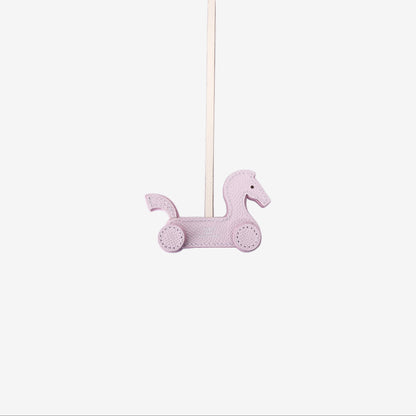 Hermès De Sac Cabriolo Bag Charm in Pink Epsom Leather