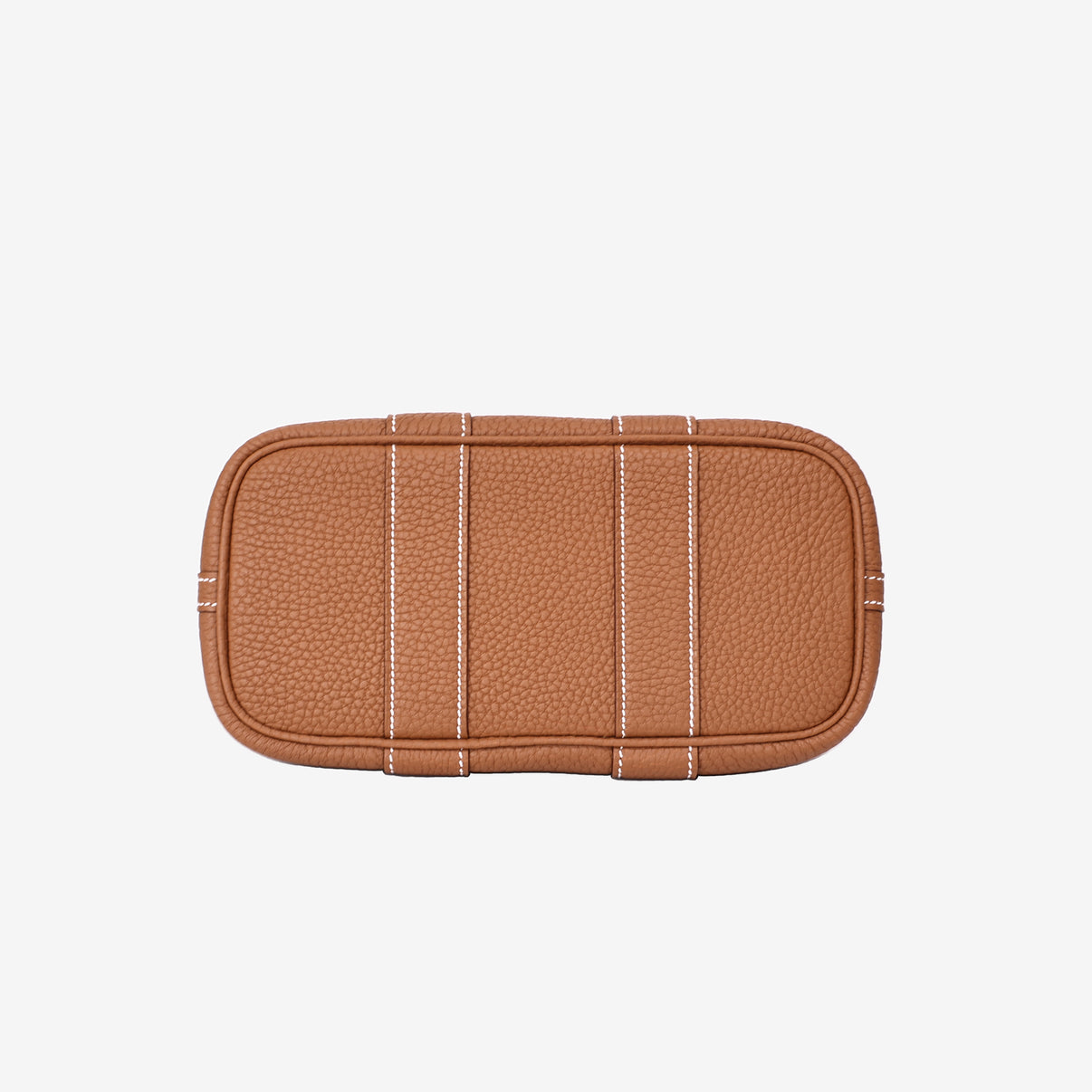 Hermès Mini Garden Party in Gold Clemence Leather with Palladium Hardware bottom view
