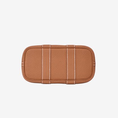 Hermès Mini Garden Party in Gold Clemence Leather with Palladium Hardware bottom view