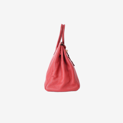 Hermès Birkin 35 in Red Togo Leather with Gold Hardware