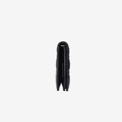 Dior Patent Clutch in Black Patent Calfskin Leather with Silver Hardware