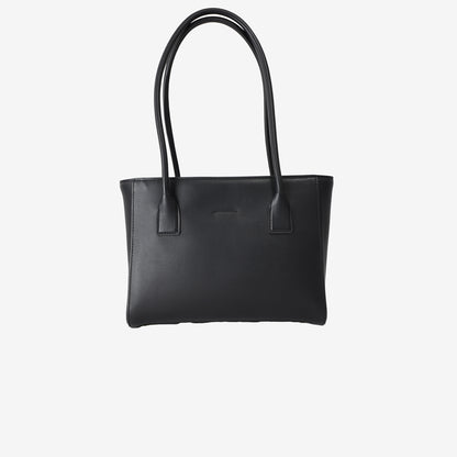 Chanel 26 Shopping Bag Small in Black Calfskin Leather with Gold-Tone Metal