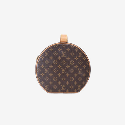 Louis Vuitton Petite Boîte Chapeau in Monogram Coated Canvas with Gold Hardware