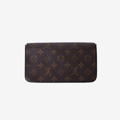 Louis Vuitton Félicie Pochette in Monogram Coated Canvas with Gold Hardware