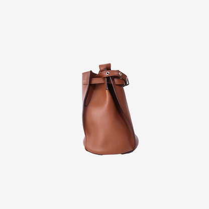 Celine Big Bag Bucket in Tan Smooth Calfskin Leather with Silver Hardware