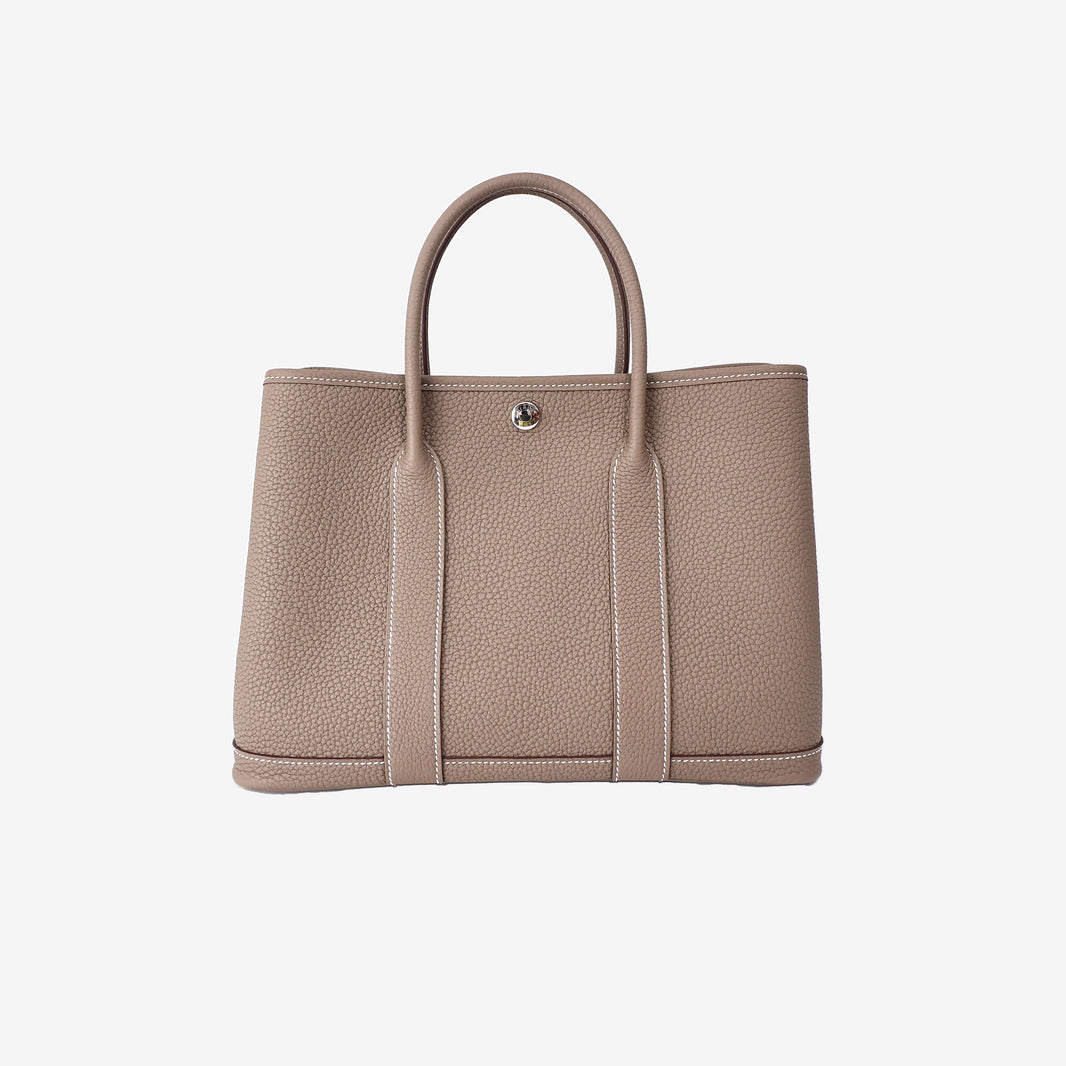 Hermès Garden Party 30 in Étoupe Togo Leather with Palladium Hardware (Contact to Enquire)
